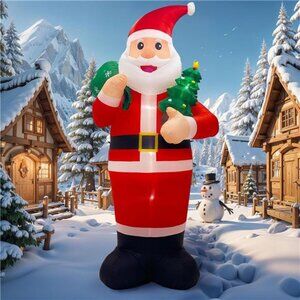 14FT Christmas Inflatable Outdoor Decoration, Giant Inflatable Santa